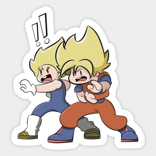 Goku and vegeta Sticker